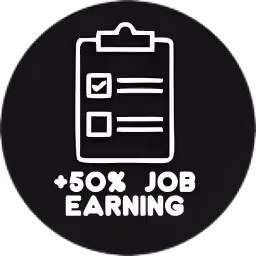 50% job earning